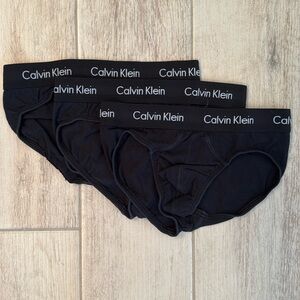 Calvin Klein Black Hip Briefs (3-pack)